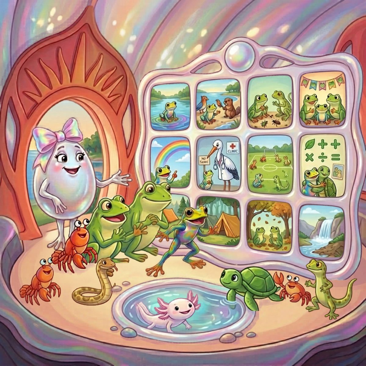 Preview of upcoming books in The Adventures of Tai the Tie-Dye Frog series